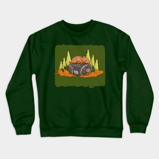 wild boar on the radio Crewneck Sweatshirt